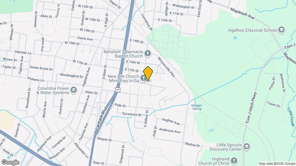 325 E 18th St Map and Location Details