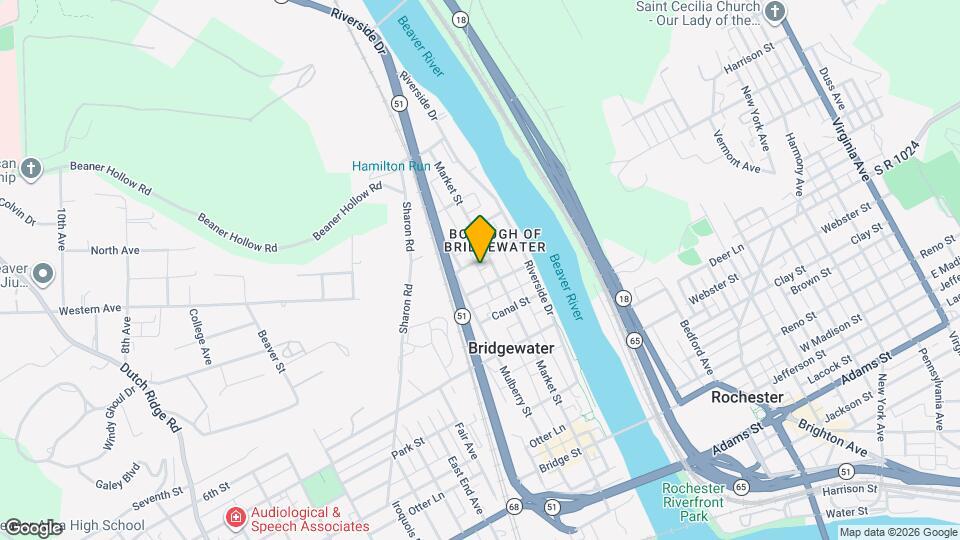 1121 Market St Map and Location Details