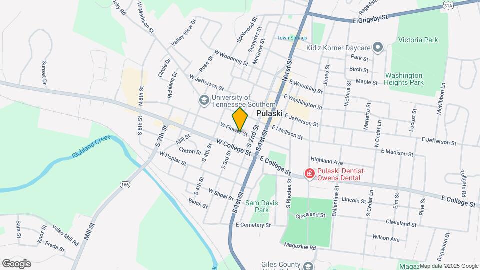 219 W Flower St Map and Location Details