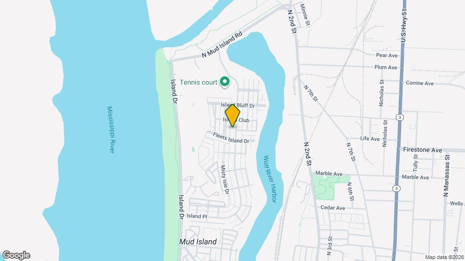 1317 Island Pl E Map and Location Details