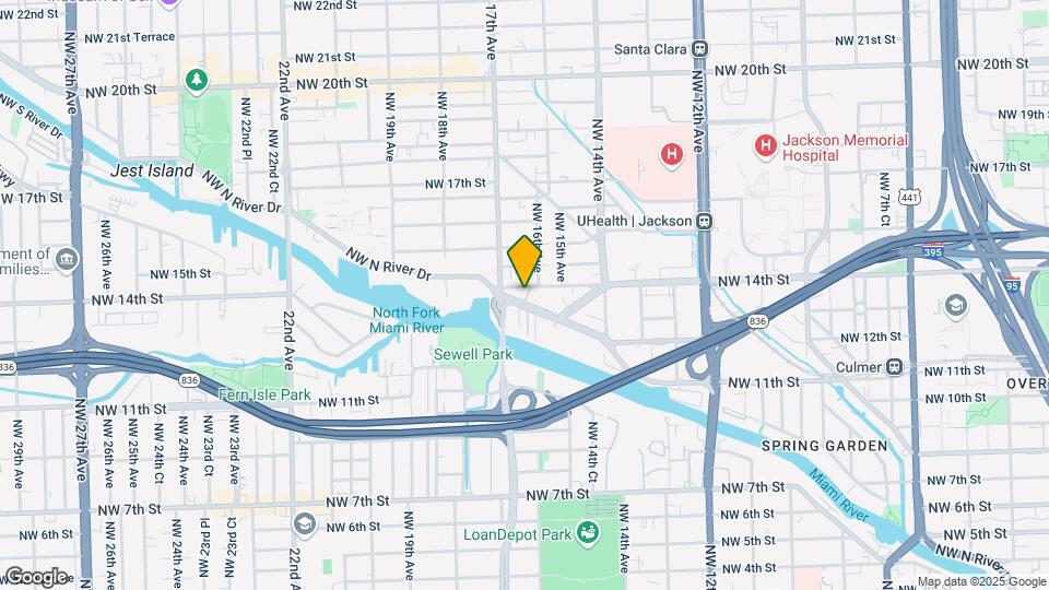 1629 NW N River Dr Map and Location Details