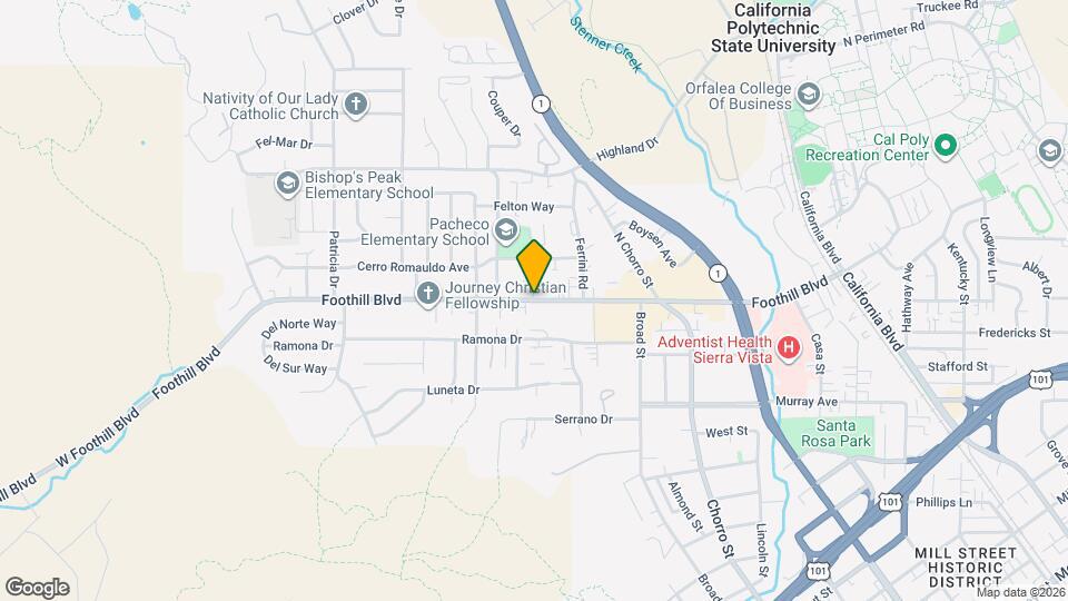 556-556 Foothill Blvd Map and Location Details