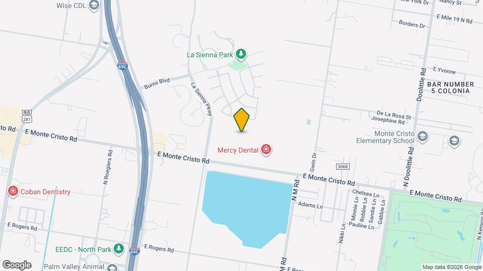 La Sienna Apartments Map and Location Details