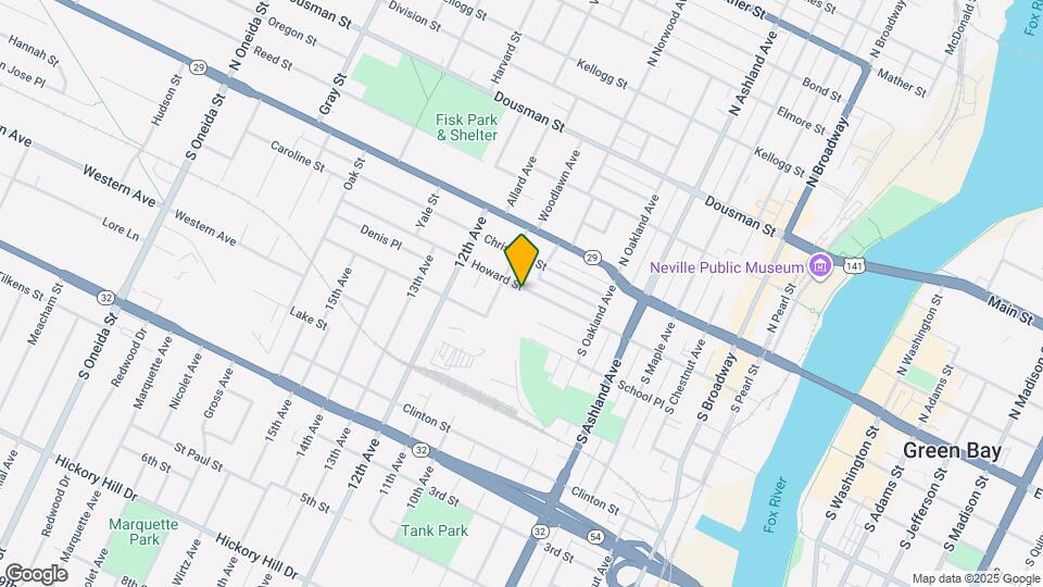 861 Howard St Map and Location Details