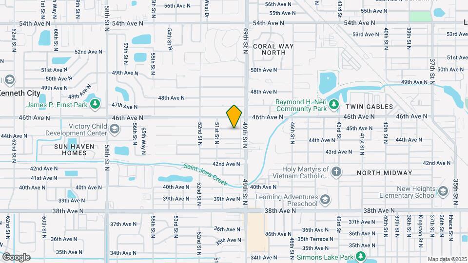 4950 45th Ave N Map and Location Details
