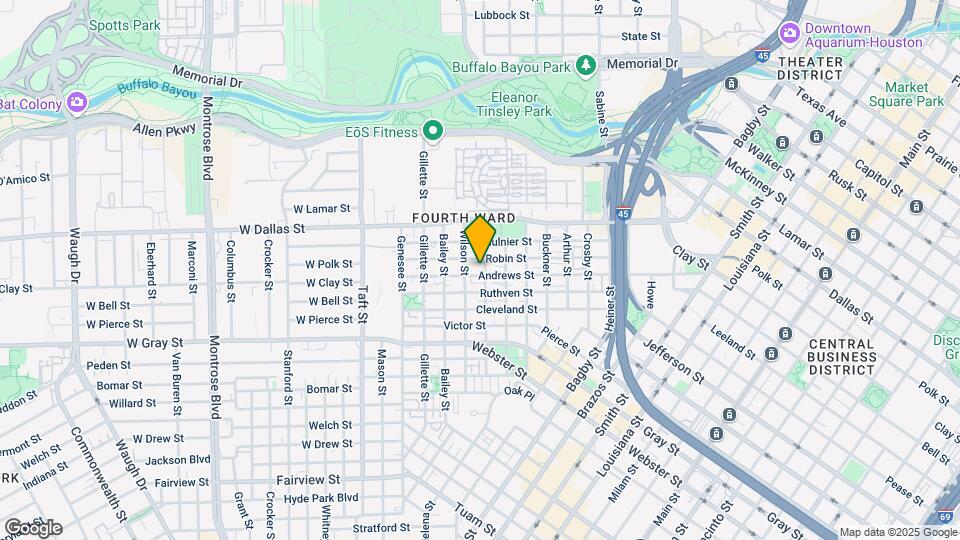1308 Andrews St Map and Location Details