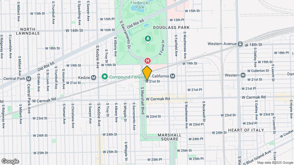 2100 Marshall Lofts Mapa y Detalles de la Ubicación
