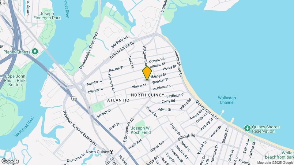 220 E Squantum St, Unit 1 Map and Location Details