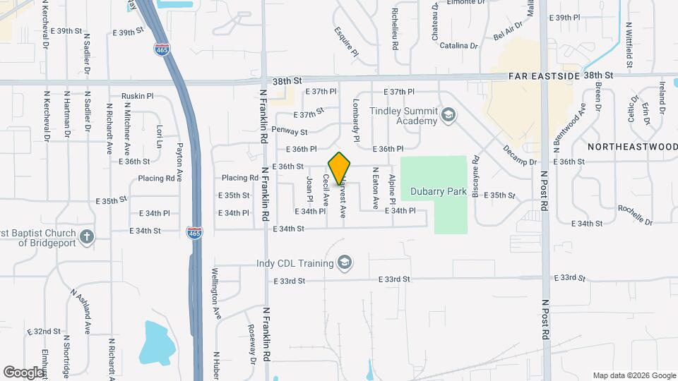 3514 Harvest Ave Map and Location Details