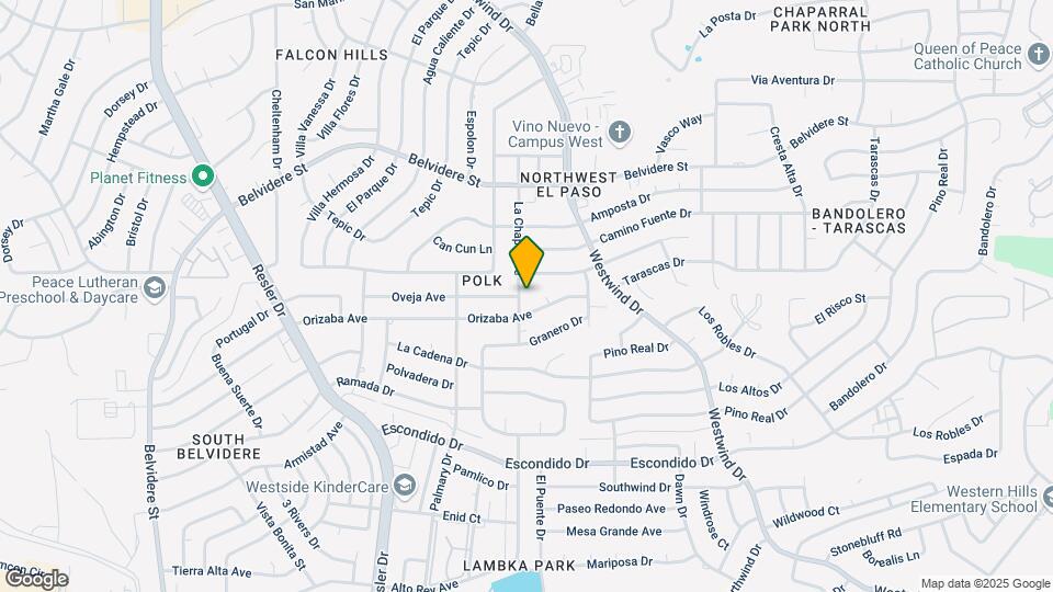 608 La Chapa Ave Map and Location Details