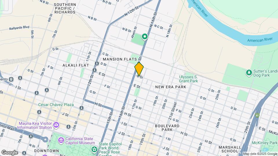 1620 D St Map and Location Details