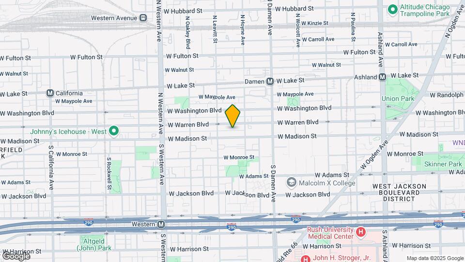 2127 W Madison St Map and Location Details