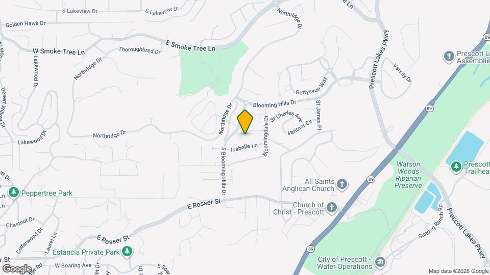 1975 S Blooming Hills Dr Map and Location Details