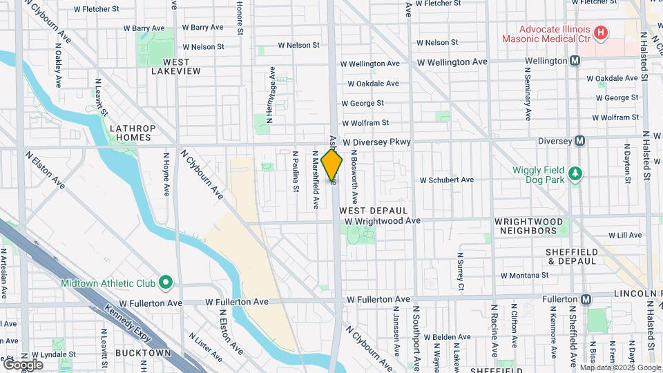 2656 N Ashland Ave Map and Location Details