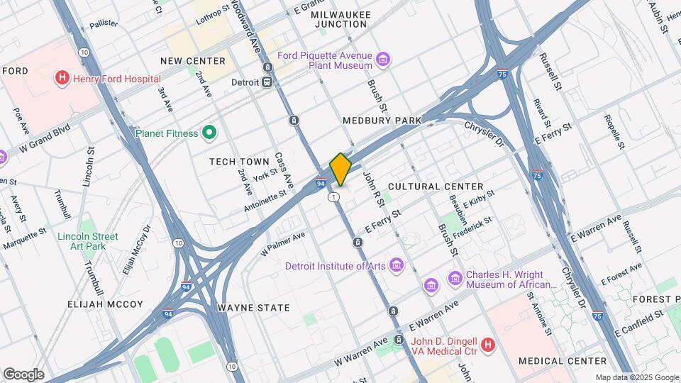 5764 Woodward Ave Map and Location Details