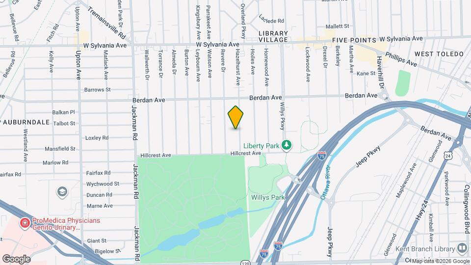 3549 Hazelhurst Ave Mapa y Detalles de la Ubicación