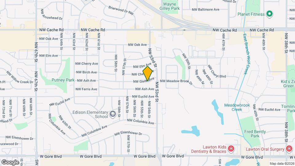 5314 NW Glenn Ave Map and Location Details