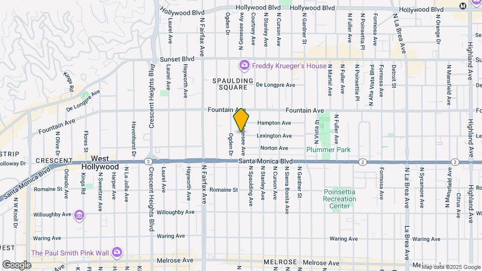 1163 N Genesee Ave Map and Location Details