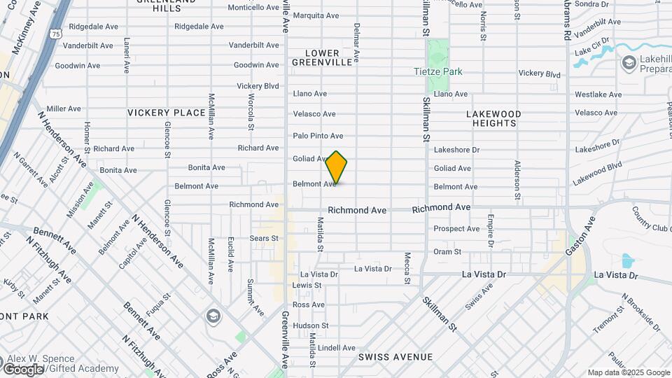 5822 Belmont Ave Map and Location Details