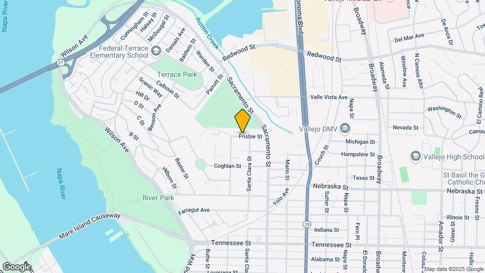 132 Frisbie St Map and Location Details