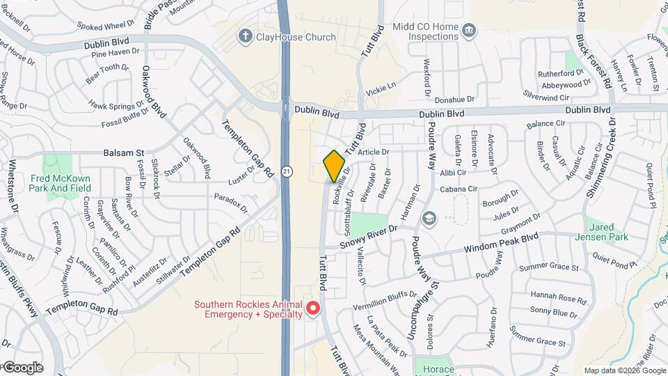 6354 Rockville Dr Map and Location Details