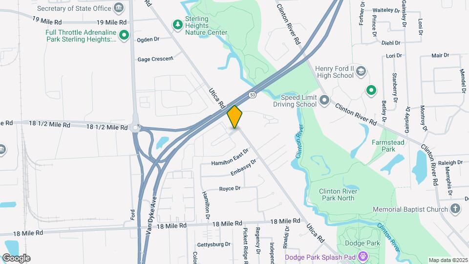 41715 Utica Rd Map and Location Details