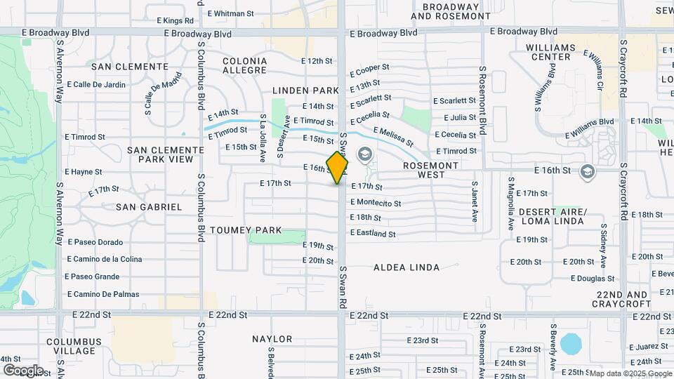 4650 E 17th St Map and Location Details