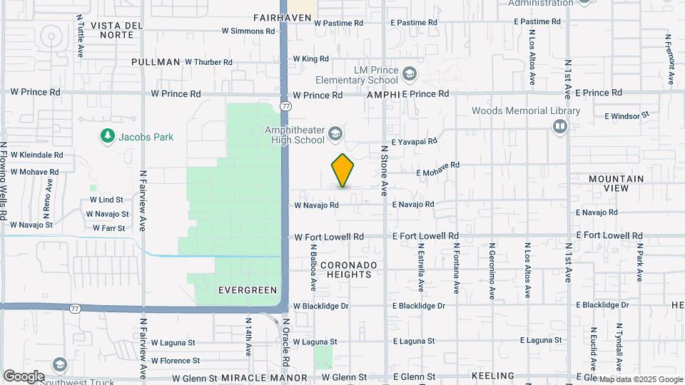 218 W Navajo Rd Mapa y Detalles de la Ubicación