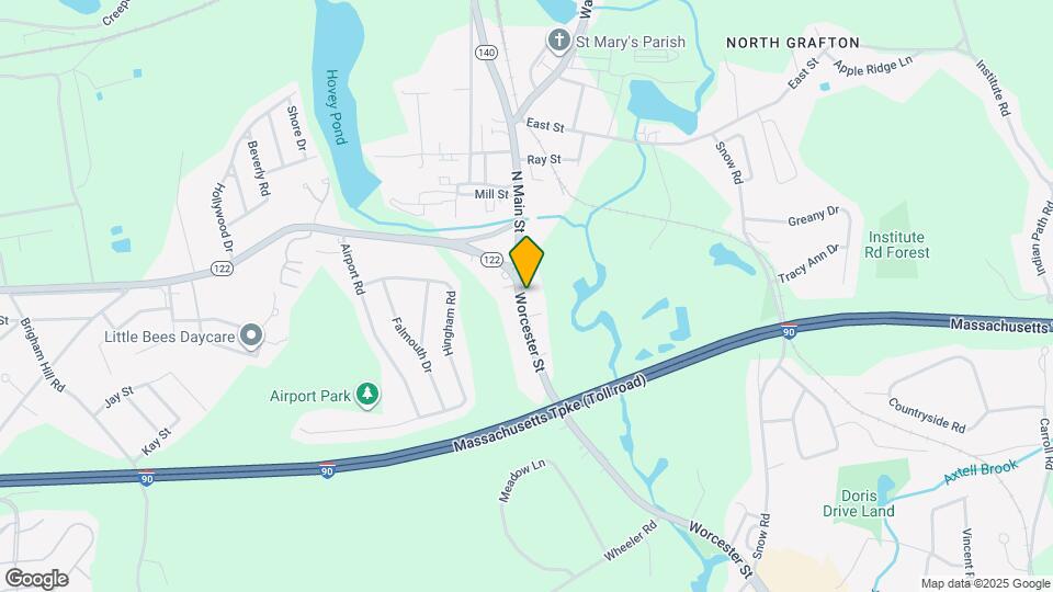 156 Worcester St, Unit Unit 1 Map and Location Details