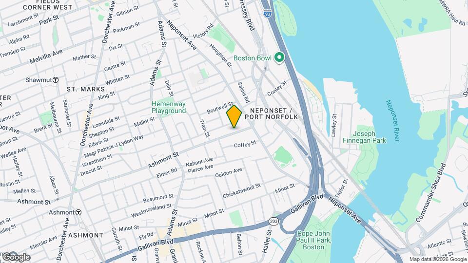 580 Ashmont St, Unit 2 Mapa y Detalles de la Ubicación
