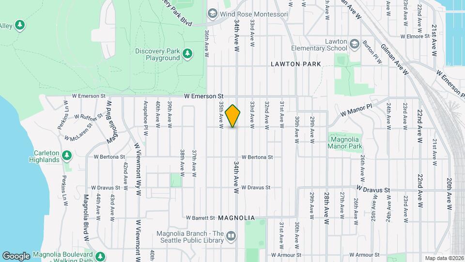 3401 W Ruffner St Map and Location Details