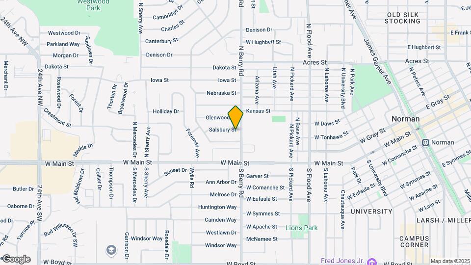 1206 Salsbury St Map and Location Details