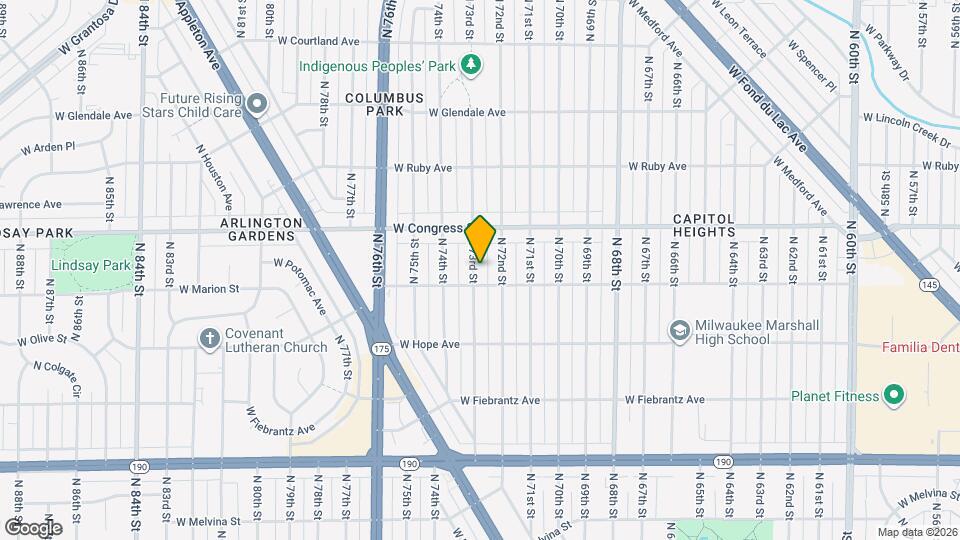 4316 N 73rd St Map and Location Details