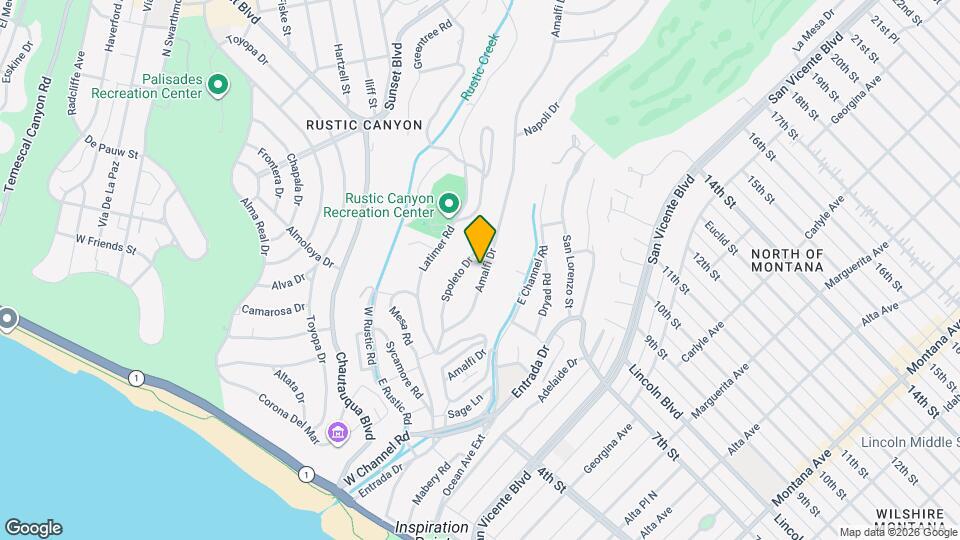 555 Amalfi Dr Map and Location Details