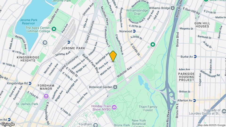 340 E Mosholu Parkway Mapa y Detalles de la Ubicación