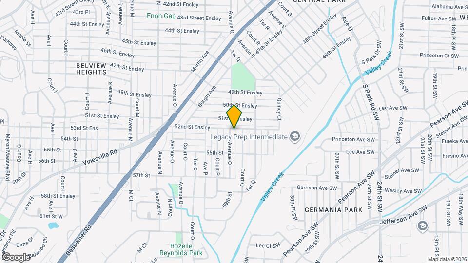 1705 52nd St Map and Location Details