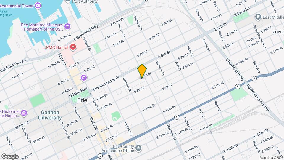 351 E 7th St Mapa y Detalles de la Ubicación