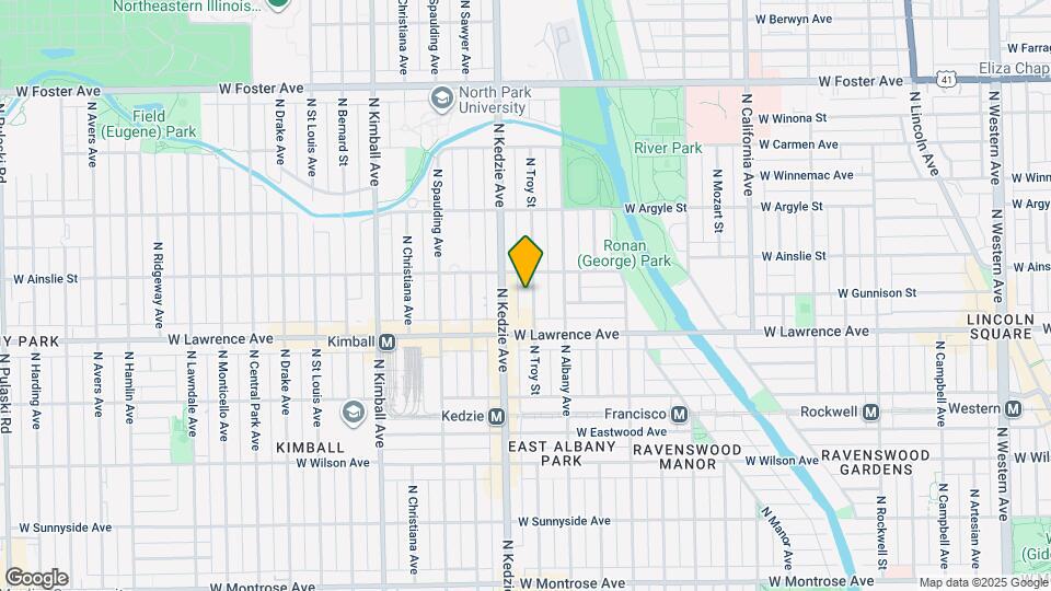 4838 N Troy St, Unit G Map and Location Details