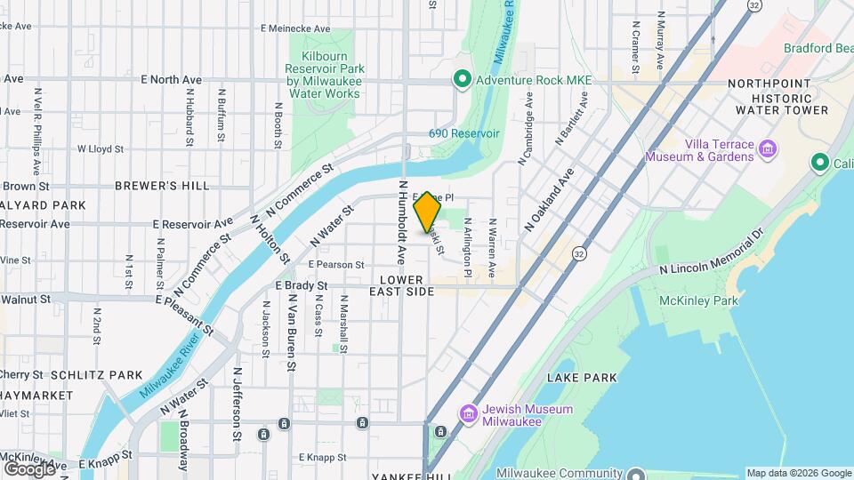 1140 E Hamilton St Map and Location Details