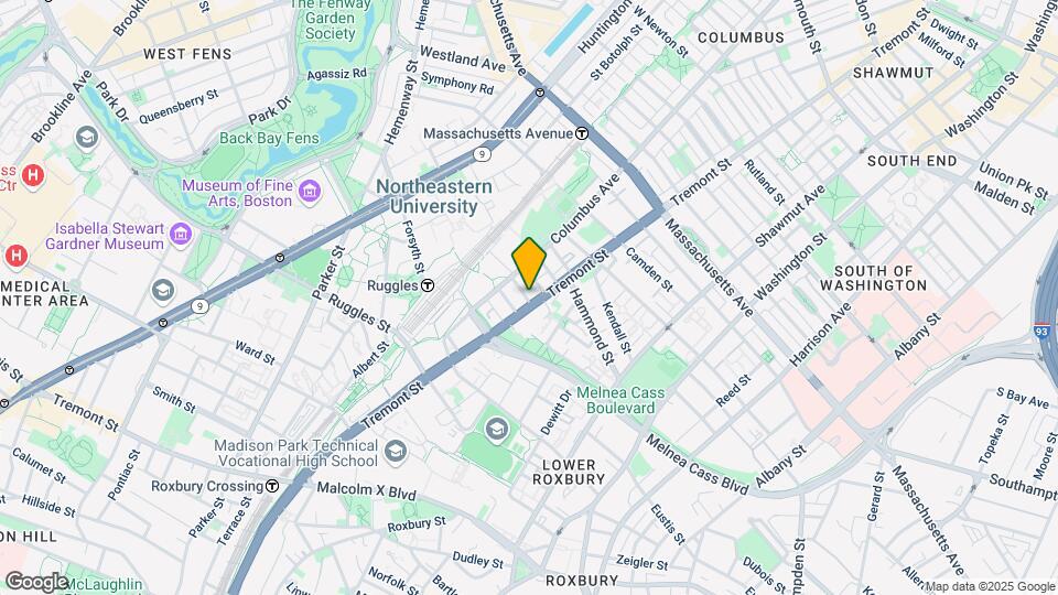 1031 Tremont St, Unit 3 Mapa y Detalles de la Ubicación