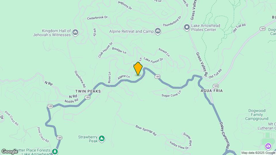 26316 CA-189 Map and Location Details