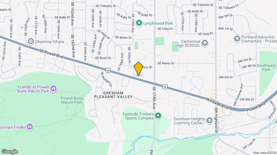 17035 SE Powell Blvd Map and Location Details