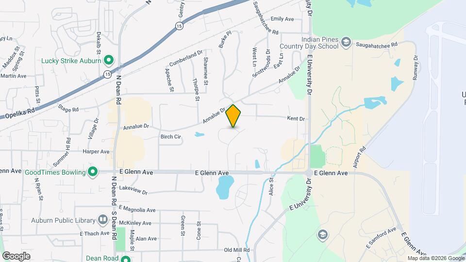 Hickory Woods Auburn Map and Location Details