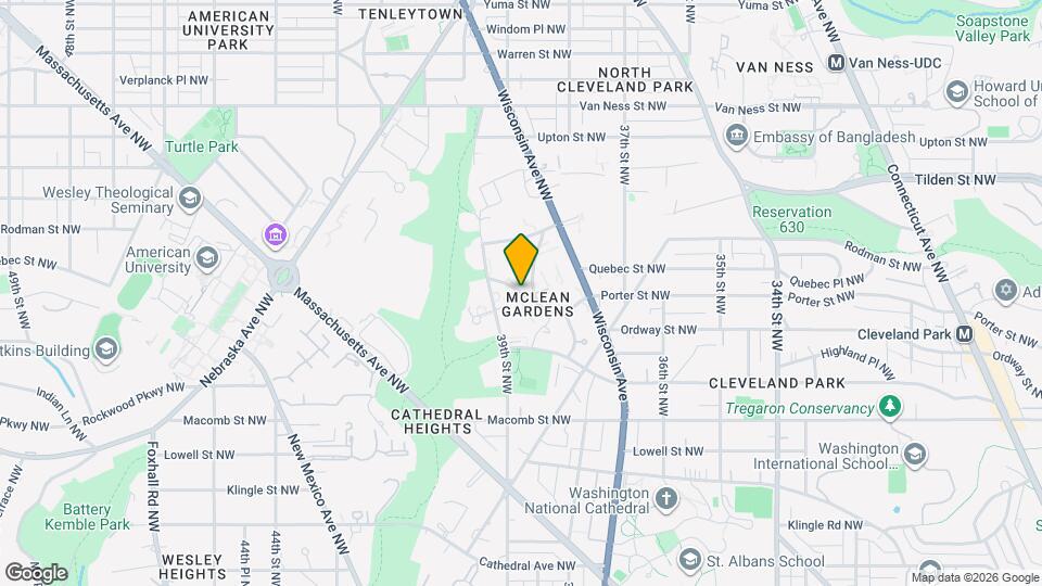 3888 Porter St NW Map and Location Details