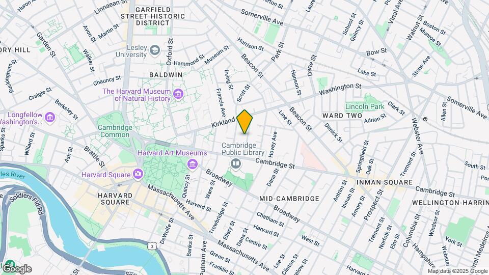 97 Trowbridge St, Unit 1 Map and Location Details