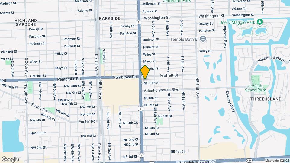 615 NE 10th St Map and Location Details