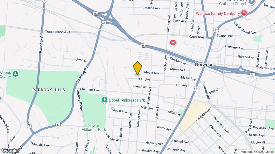 1836 Elm Ave, Unit #1 Mapa y Detalles de la Ubicación