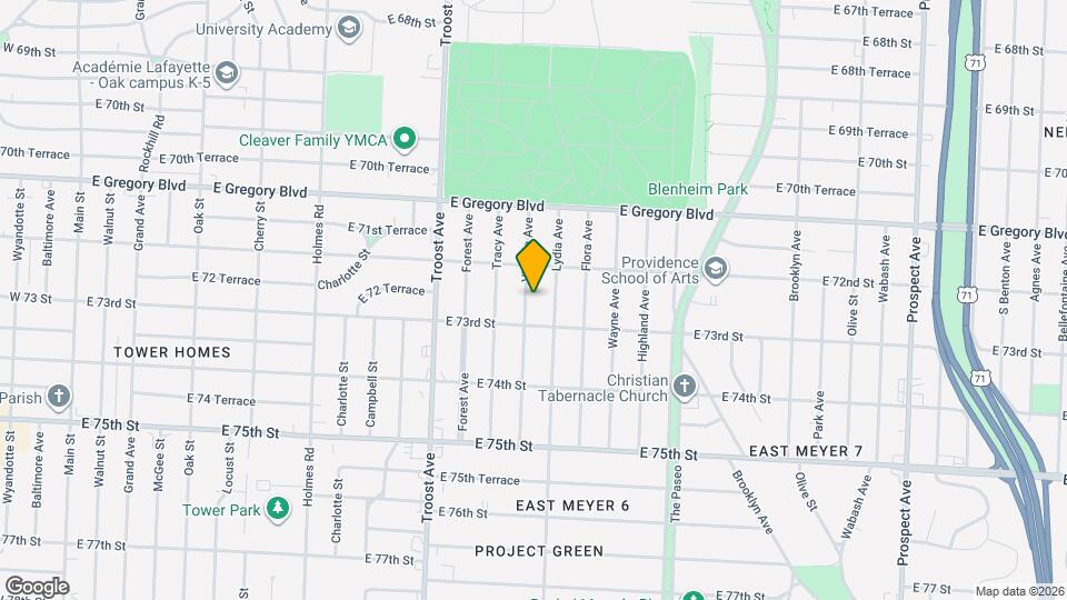 7229 Virginia Ave Map and Location Details