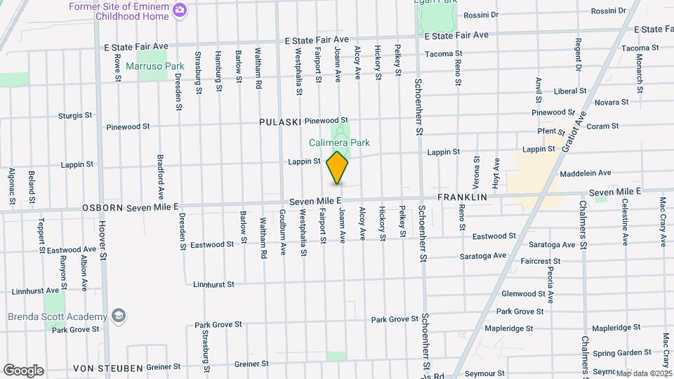 19125 Joann Ave Map and Location Details