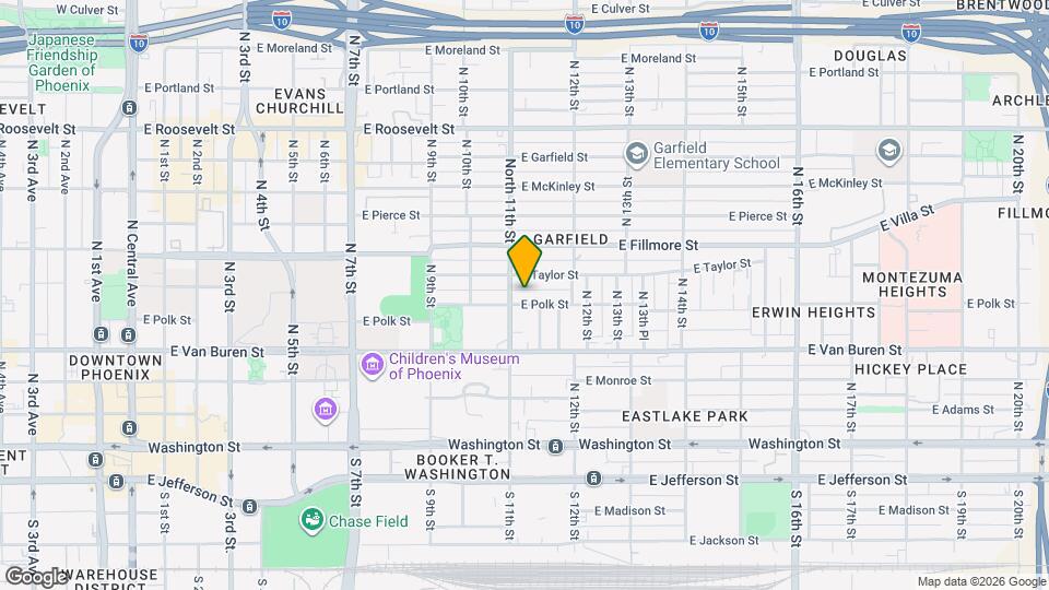 1110 E Polk St, Unit Apt 1 Mapa y Detalles de la Ubicación